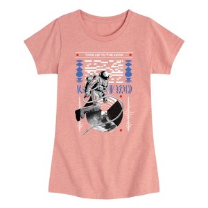 Girls' - MTV - Take Me To The Moon Person Fitted Short Sleeve Graphic T-Shirt - 1 of 3