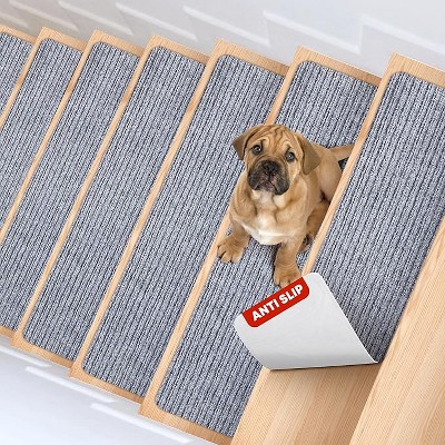 MBIGM Striped Indoor & Outdoor Non-Slip Stair Treads