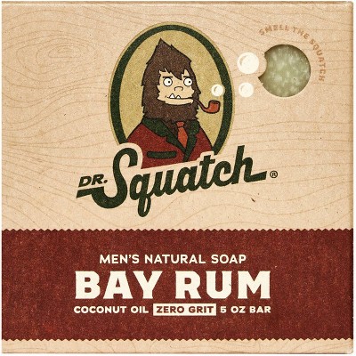 DR. SQUATCH Men's All Natural Bar Soap - Bay Rum - 5oz