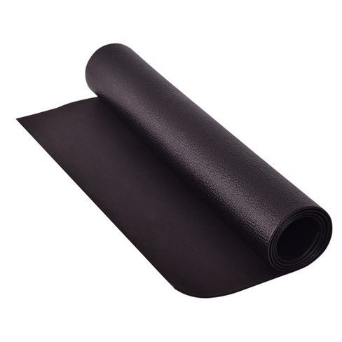 Costway 47''x24'' Exercise Equipment Mat High Density PVC Treadmill Mat  Floor Protector Pad