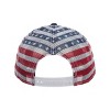 4th of July American Flag USA Blue Trucker Hat - image 3 of 4