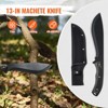 VEVOR Hunting Knife and Hatchet Axe Combo Set with Sheath, Fixed Blade Tactical Knife and Camping Axe, Stainless Steel Knife and Camping Hatchet,Black - 4 of 4