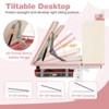 Infans Kids Desk and Chair Set Height Adjustable Children School Study Table & Chair Pink - 4 of 4