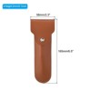 Unique Bargains Travel Business Trip Double-Edge Protective Leather Shaver Sheath 2 Pcs - 2 of 4