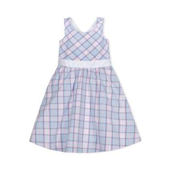 Hope & Henry Girls' Sleeveless Special Occasion Party Dress with Cross Back Detail, Kids, 12