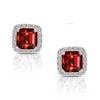Guili Sterling Silver Square Stud Earrings with Clear Cubic Zirconia – A Timeless and Elegant Jewelry Piece for a Versatile and Sophisticated Look - 3 of 3