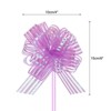 Unique Bargains Bright Metallic Gift Wrapping Large Pull Bow Ribbon for Wedding 5 Pcs - 2 of 4