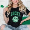 Simply Sage Market Women's Lucky Vibes Smiley Short Sleeve Graphic Tee - 2 of 4
