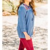 Women's Denim Embroidered Top - Layerz Clothing - 3 of 3