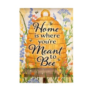 Home is Where You AreMeant ToBee Burlap Garden Flag - 1 of 1