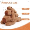 TITQWOP Capybara Weighted Stuffed Animal 12-23.6 Inch 2.2Lbs Capybara Plush Toy Soft and Cute Capybara Plush Animal for Adults Kids Boys and Girls - 3 of 4