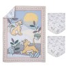 Disney Lion King Leader of the Pack Taupe and Green 3 Piece Nursery Mini Crib Bedding Set - Comforter and Two Fitted Mini Crib Sheets - 4 of 4