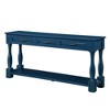 VYNXARIA 63inch Long Wood Console Table with 3 Drawers and 1 Bottom Shelf for Entryway Hallway Easy Assembly Extra-thick Sofa Table - 4 of 4