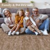 Washable Modern Solid Rug Non Slip Low Pile Rug Soft Contemporary Throw Floor Cover Foldable Indoor Carpet for Living Room Bedroom Playroom Nursery - 4 of 4
