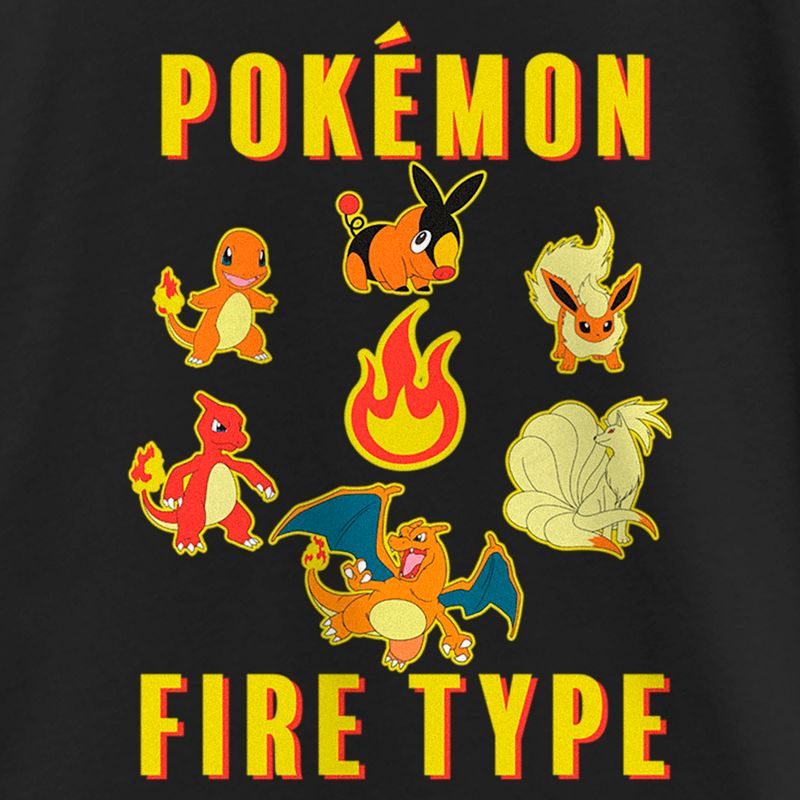 Girl's Pokemon Generations Fire Type T-Shirt, 2 of 5