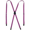 CTM Women's Elastic Clip-End 1/2 Inch Skinny Urban Suspenders - 4 of 4
