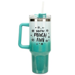 Elanze Designs I Love Pickleball Heart Sports 40 oz. Stainless Steel, Large Water Bottle Coffee Mug, Spill & Leak Resistant, Thermal Travel Tumbler - 1 of 1
