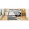 Twin Size L-shaped Loft Bed with 7 Drawers and Full Guardrails - 3 of 4