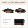 Laptop Tote Bag for Women,Leather Work Bag, Waterproof Business Teacher Bag - 4 of 4