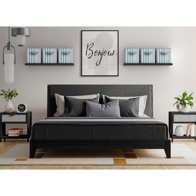 Aqua and Gray Striped Collapsible Fabric Storage Cubes - 6 Pack