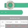INSPIRE CHIC Women's Faux Leather Belt Fashion Ladies Belt with Rhinestone Buckle for Jeans Pants - 4 of 4