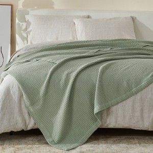 50"x60" Cotton Waffle Weave Throw Blanket - Patina Vie - 1 of 4