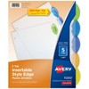 Avery® Insertable Style Edge™ Plastic Dividers, 5-Tab Set, Multicolor, 6 Sets - 2 of 4