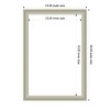 Amanti Art 20"x14" Florence Silver Framed Magnetic Dry Erase Board - 4 of 4