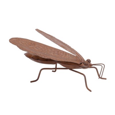 Distressed Copper Iron Bumble Bee Garden Accents, Set of 2