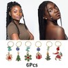 Unique Bargains Christmas Elements Hair Ring Pendants 6 Pcs - 3 of 4