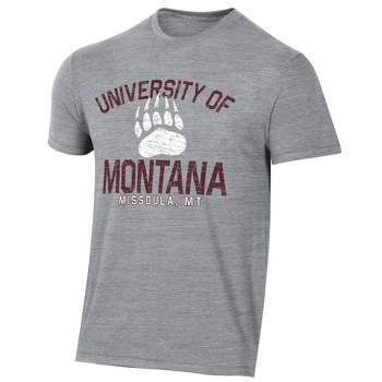 NCAA Montana Grizzlies Men's Gray Tri-Blend T-Shirt
