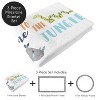 Sweet Jojo Designs Boy, Girl, Unisex/Gender Neutral Baby Milestone Blanket Mod Jungle Blue, Orange and Grey - 2 of 4