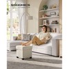 SONGMICS Storage Ottoman, Small Ottoman Foot Rest with Legs, 15 x 15 x 15.7 Inches Foot Stool, Ottoman with Storage, Load up to 660 lb, - 2 of 4