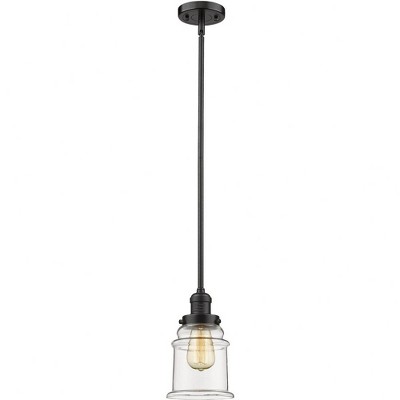 Canton - 1 Light Stem Hung Mini Pendant In Industrial Style-10 Inches Tall and 6.5 Inches Wide