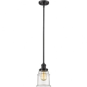 Canton - 1 Light Stem Hung Mini Pendant In Industrial Style-10 Inches Tall and 6.5 Inches Wide - 1 of 1