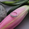 SOHI Women's Silver Foliage Finger Ring - 2 of 3