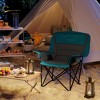 Outsunny Camping Chair for Adults, Portable Folding Camping Chair w/ Side Pockets, Cup Holders, Carry Bag for Backyard, Fishing & Sports - 2 of 4