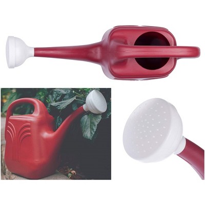 Earthy Yellow 2-Gallon Plastic Watering Can with Removable Nozzle