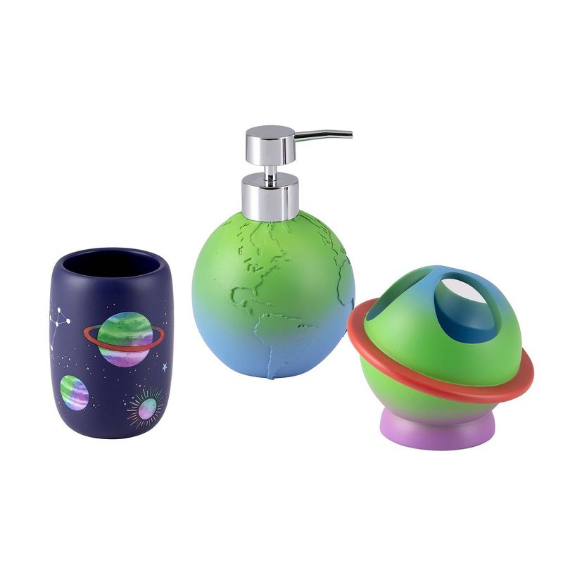 3pc Starry Night Kids&#39; Bathroom Accessories Set - Allure Home Creations, 1 of 16
