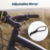 Bike Rearview Mirror 11.2x4.5cm Adjustable | Front Right Handlebar Bike Mirror Black with Mounting Accessories for Bicycle Mountain Road Bike 1 Set - 3 of 4