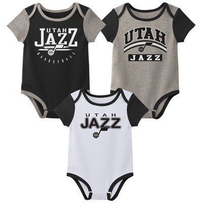 NBA Utah Jazz Boys' 3pk Bodysuit Set