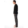 #FollowMe Mens Thermal Henley Pajama Set with Polar Fleece Pants  Warm, Comfy Sleepwear - 2 of 4