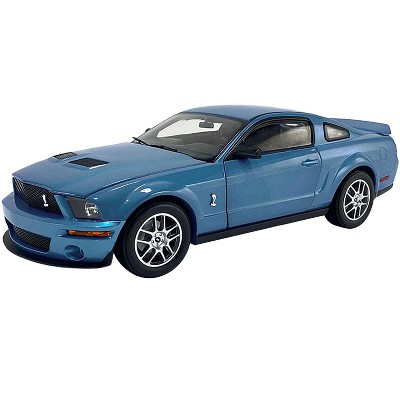 2007 Ford Shelby GT500 Windveil Blue Metallic "Shelby Collectibles" Series 1/64 Diecast Model Car by ACME
