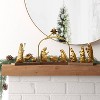 3pc Metal Christmas Nativity Scene Figurine Set - Wondershop™ Gold - 2 of 4