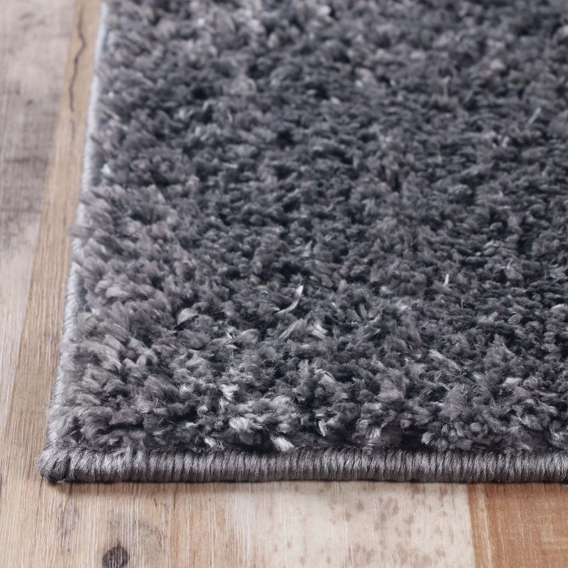 Plush Shag Fuzzy Soft Modern Solid Indoor Area Rug or Runner with Cotton Backing by Blue Nile Mills, 3 of 9