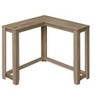 NicBex Console Table with L-Shaped Corner Design,Minimalist Entryway Table,Modern Couch Table for Living Room,Taupe - 2 of 4