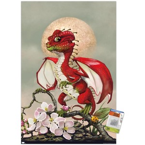 Trends International Stanley Morrison - Apple Dragon Unframed Wall Poster Prints - 1 of 4