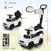 Costway 3 in 1 Ride on Push Car Mercedes Benz G350 Stroller Sliding Car w/ Canopy - 3 of 4