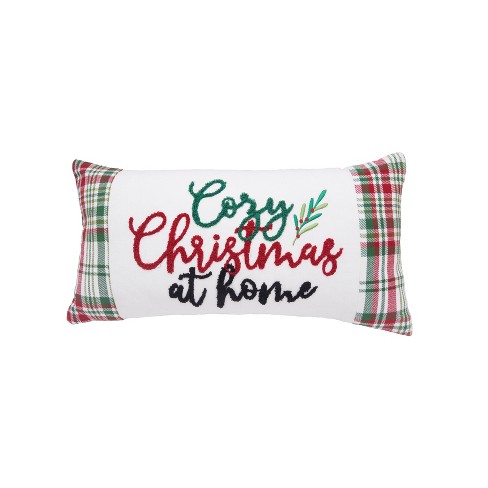 C f Home Cozy Christmas Plaid Pillow Target