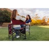 Outdoor Portable Folding Camp Sports Chair in Burgundy - 2 of 4